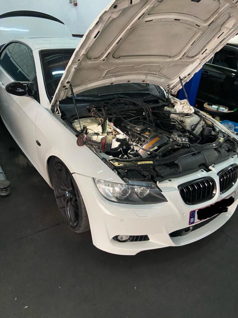 BMW 335i in the 9kPerformance workshop